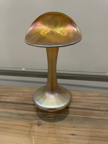 Quezal vase rare antique - quezal,